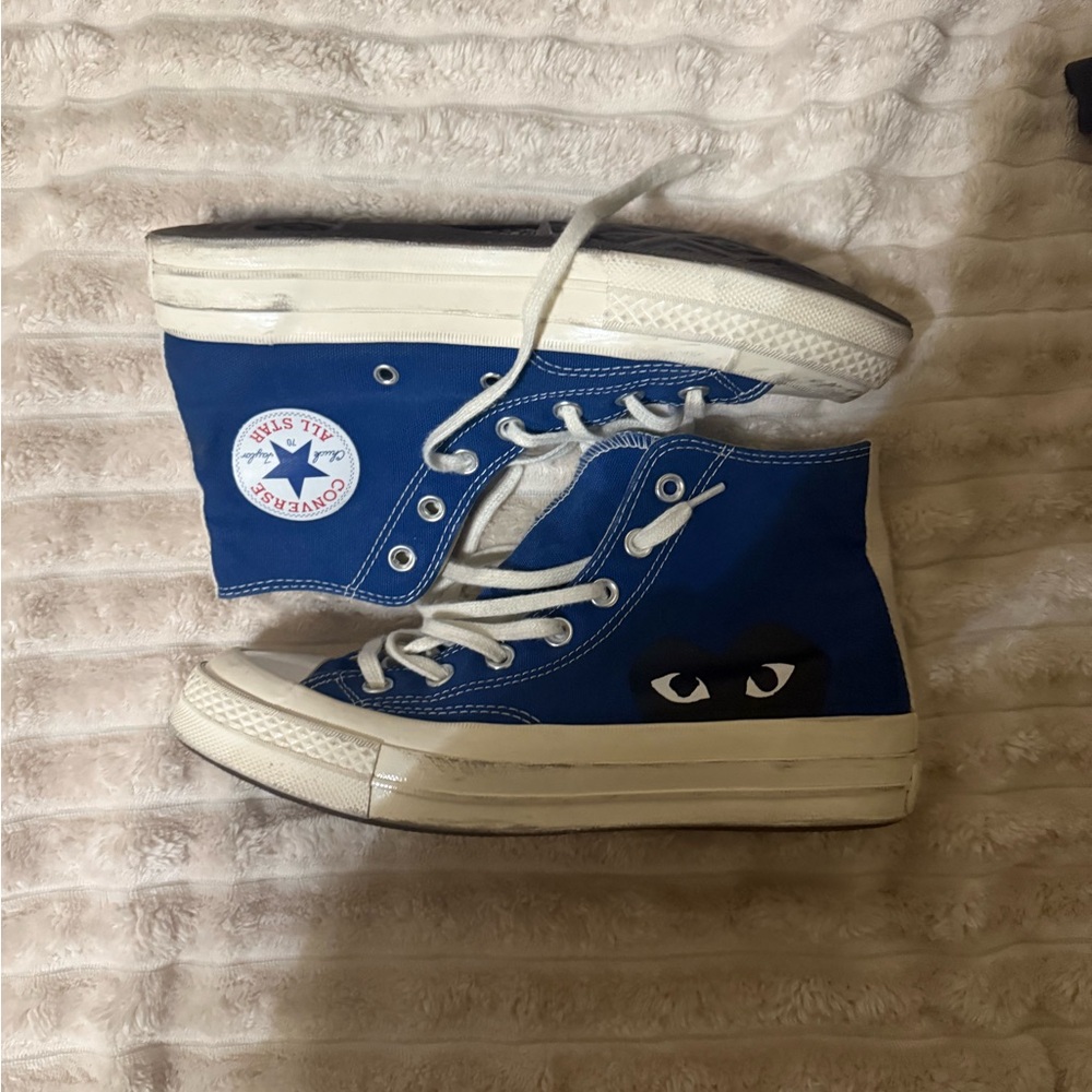 Converse Comme des Garcons royal blue women size 8
